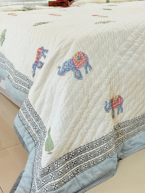 The Royals - Double Hand-blocked Quilt
