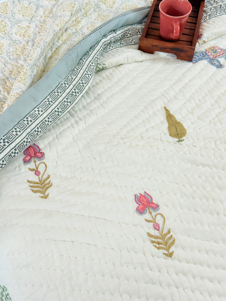 The Royals - Double Hand-blocked Quilt