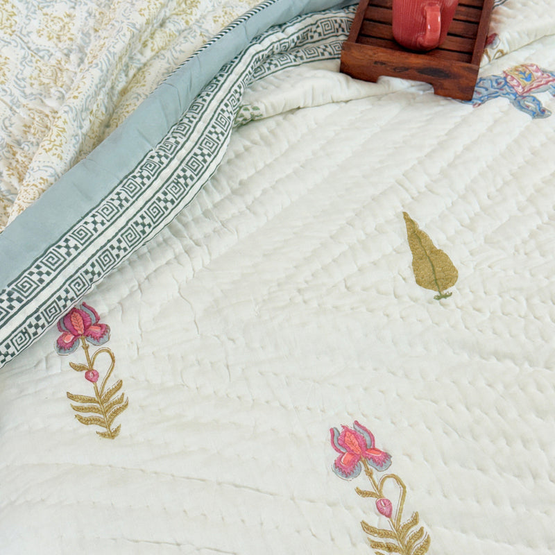 The Royals - Double Hand-blocked Quilt