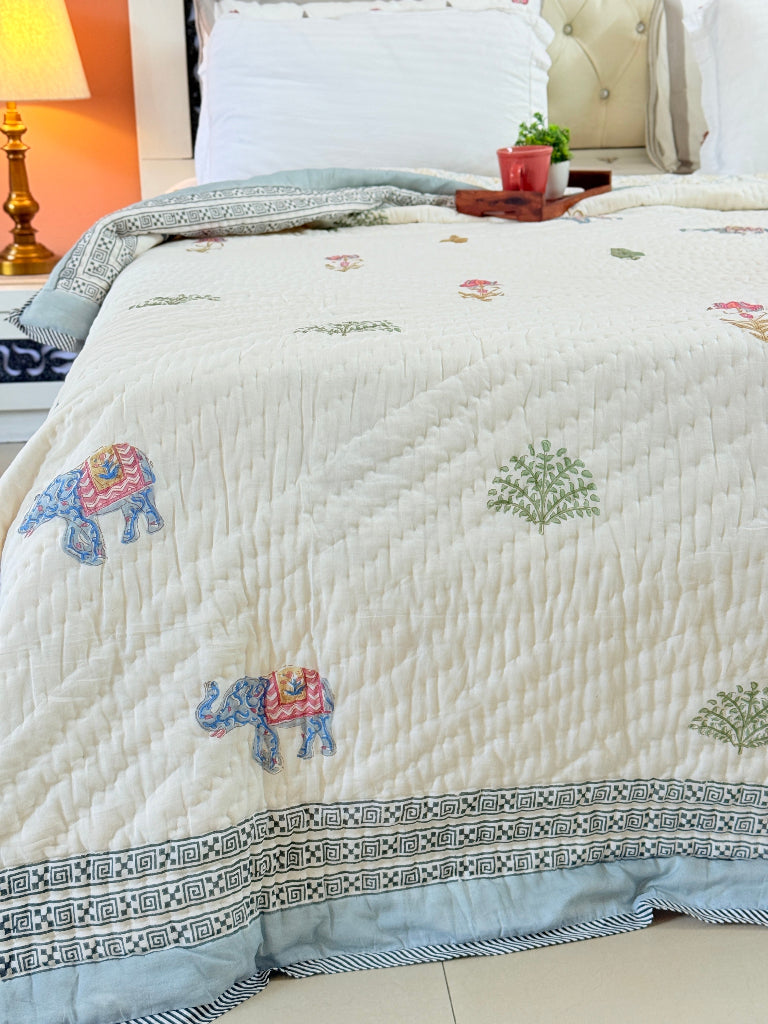 The Royals - Double Hand-blocked Quilt