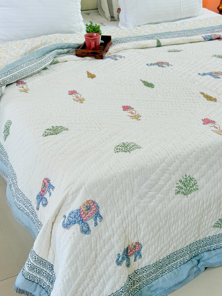 The Royals - Double Hand-blocked Quilt