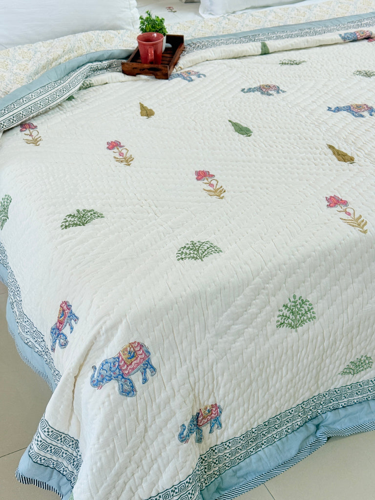 The Royals - Double Hand-blocked Quilt