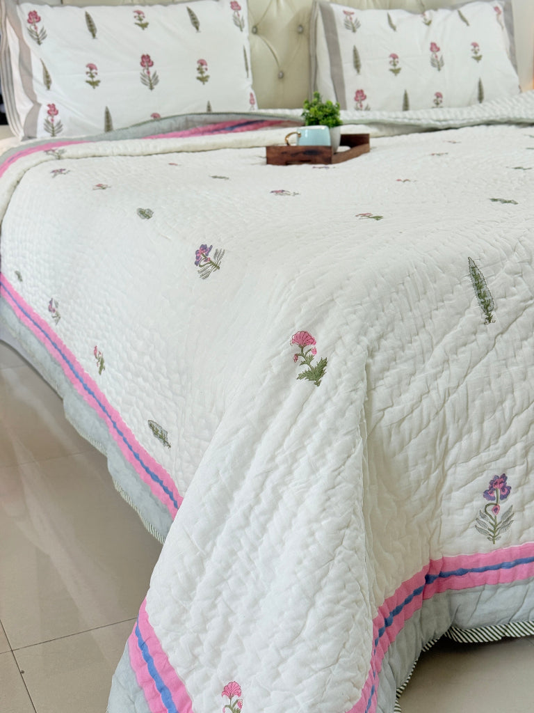 The Calm for Chaos - Double Hand-blocked Quilt