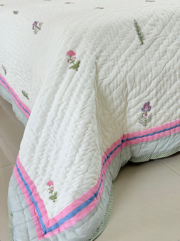 The Calm for Chaos - Double Hand-blocked Quilt
