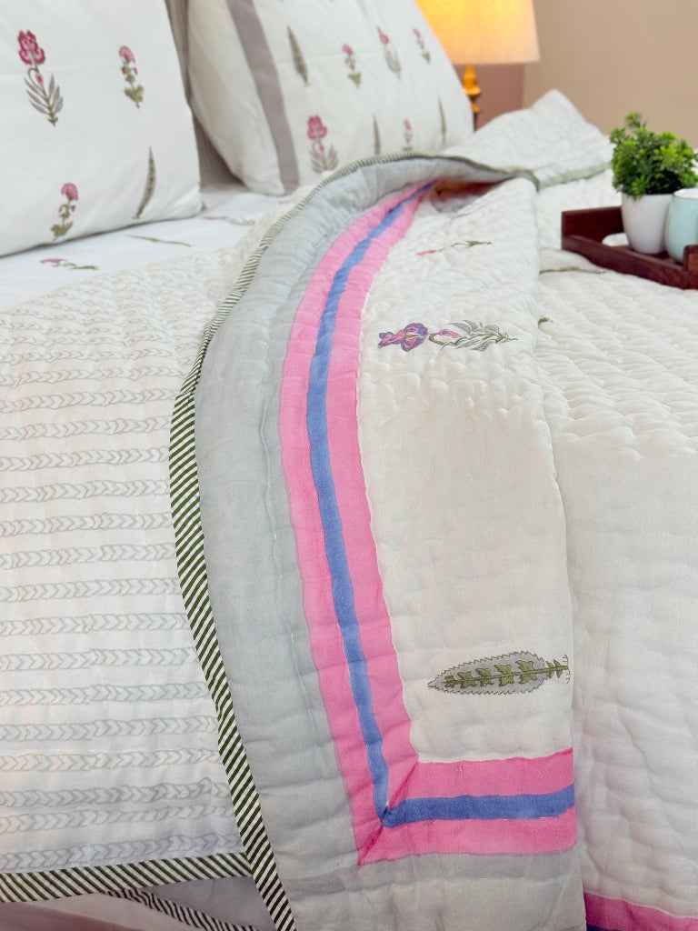 The Calm for Chaos - Double Hand-Blocked Quilt