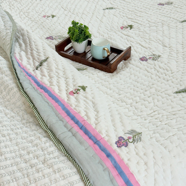 The Calm for Chaos - Double Hand-blocked Quilt
