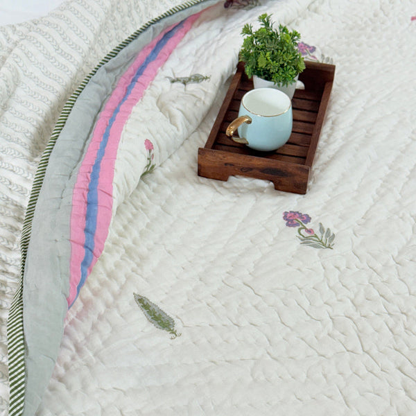 The Calm for Chaos - Double Hand-blocked Quilt