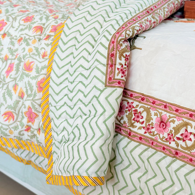 Rare Blooms - Single Hand Blocked Quilt