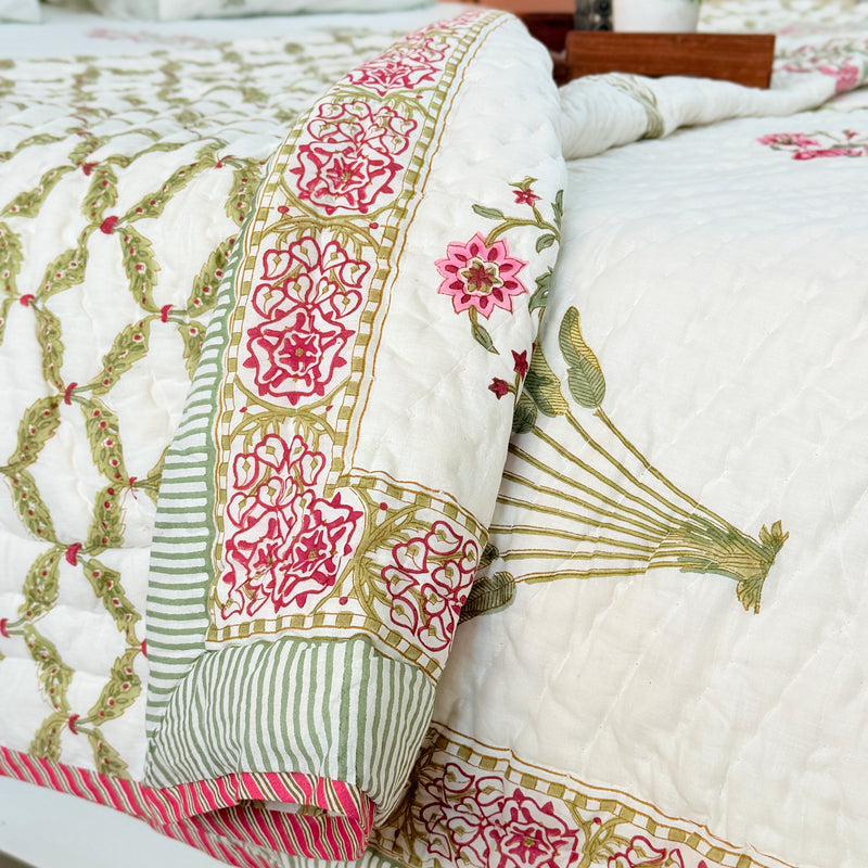 Vanika Hand Double Blocked Quilt
