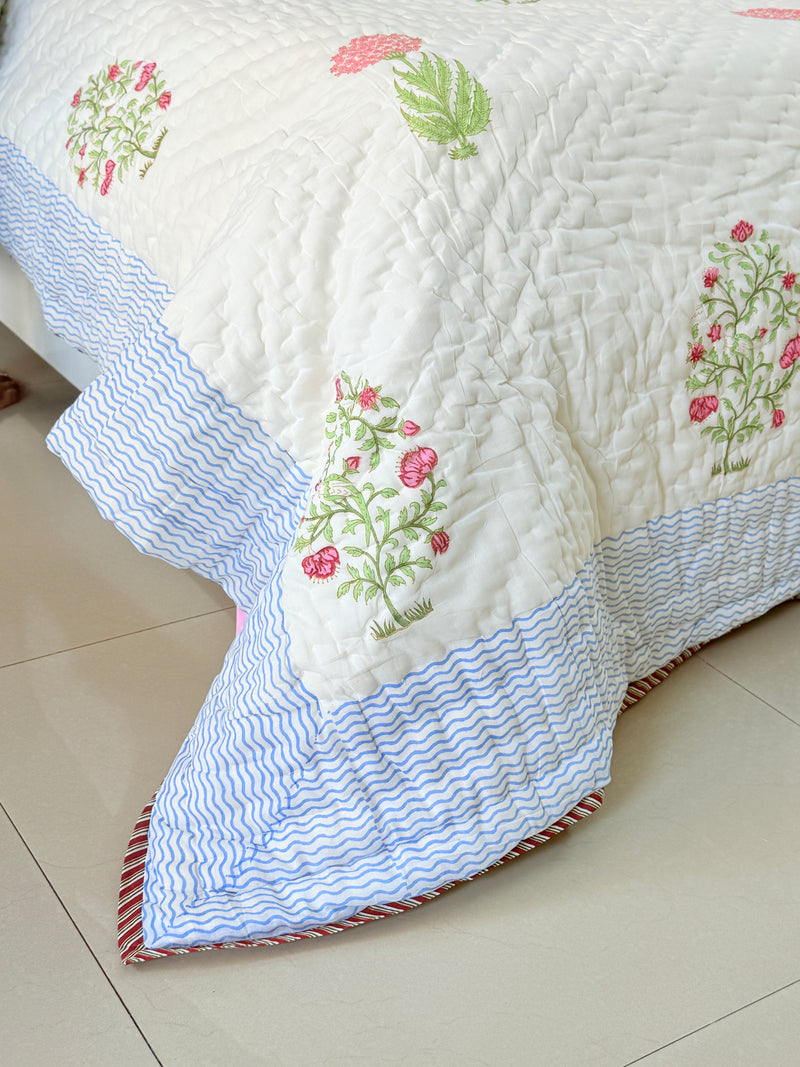 Morning Dew Hand Blocked Quilt