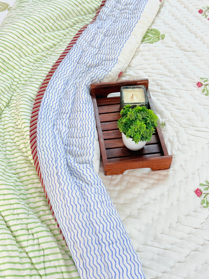 Morning Dew Hand Blocked Quilt