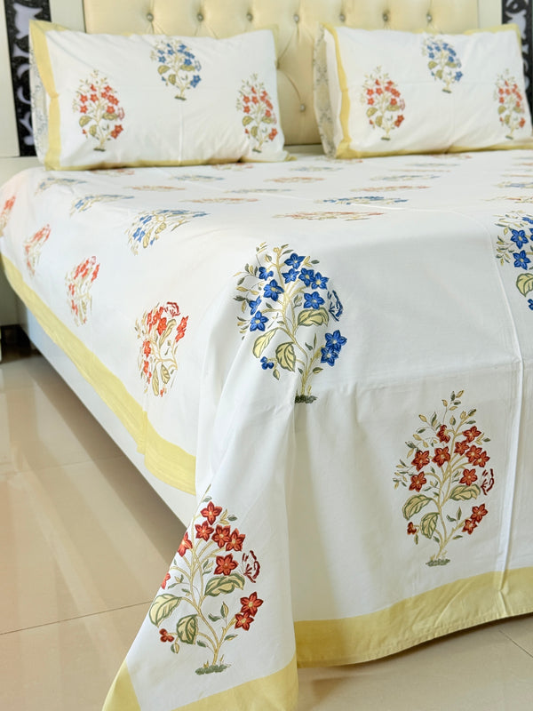 Noor Bloom Hand Blocked Sheet