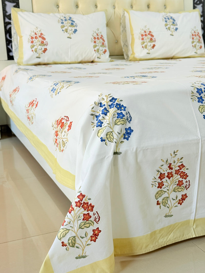 Noor Bloom Hand Blocked Sheet