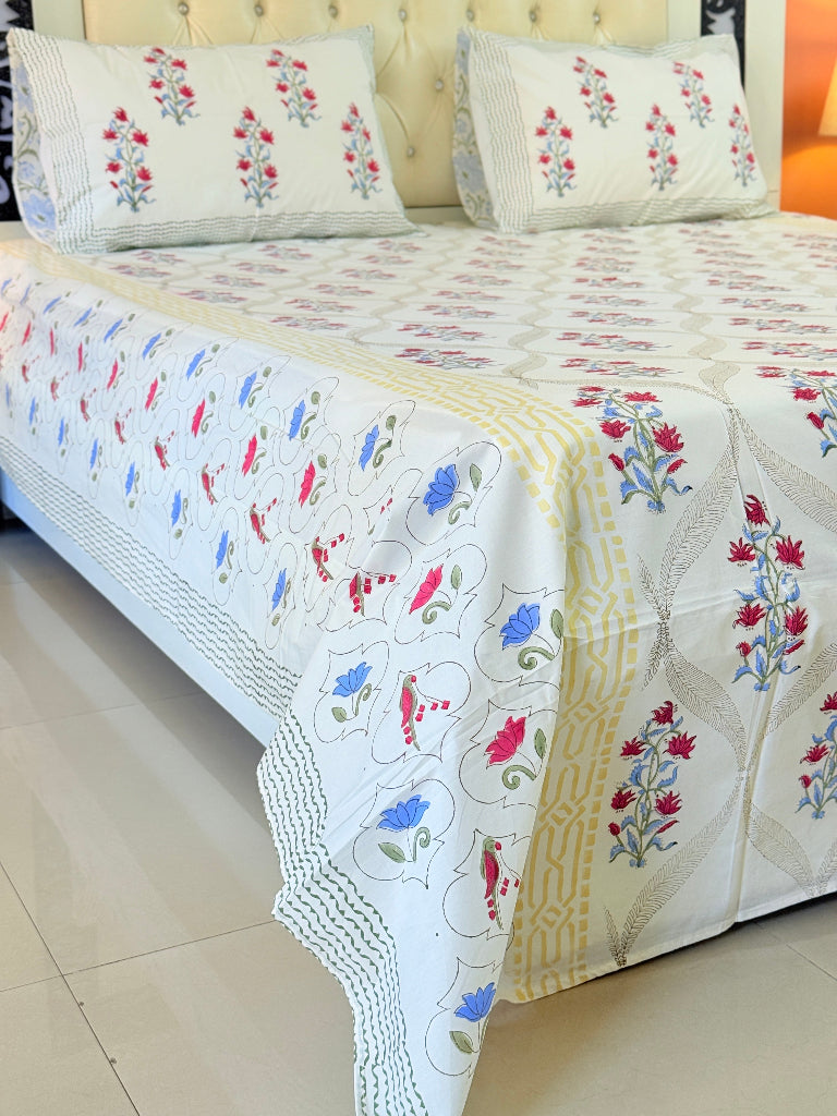 Bagh-e-Noor Hand Blocked Sheet