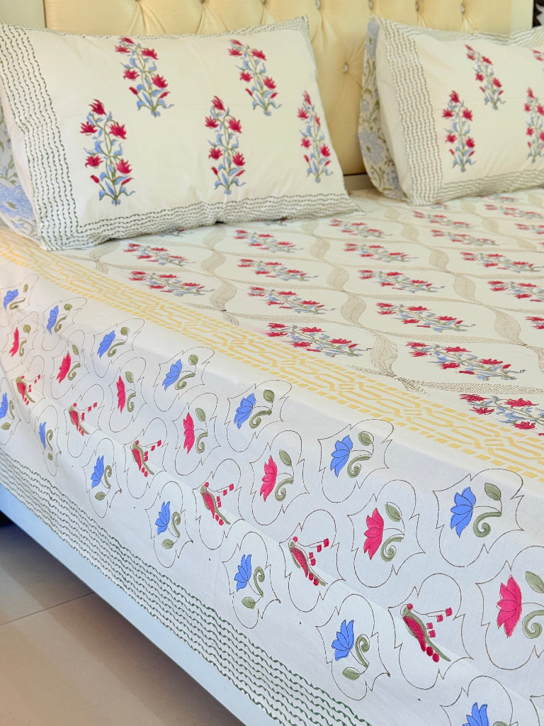 Bagh-e-Noor Hand Blocked Sheet
