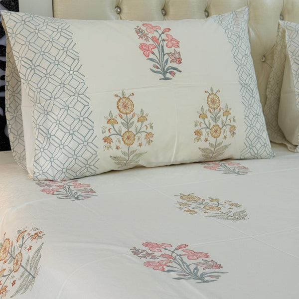 Subtle and Serene Hand Blocked Sheet