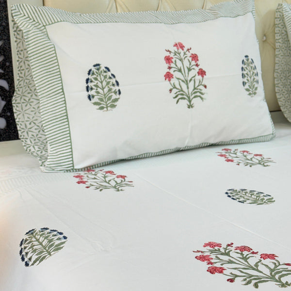 Flora and Fauna Hand Blocked Sheet