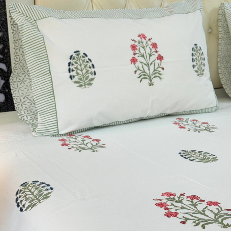 Flora and Fauna Hand Blocked Sheet