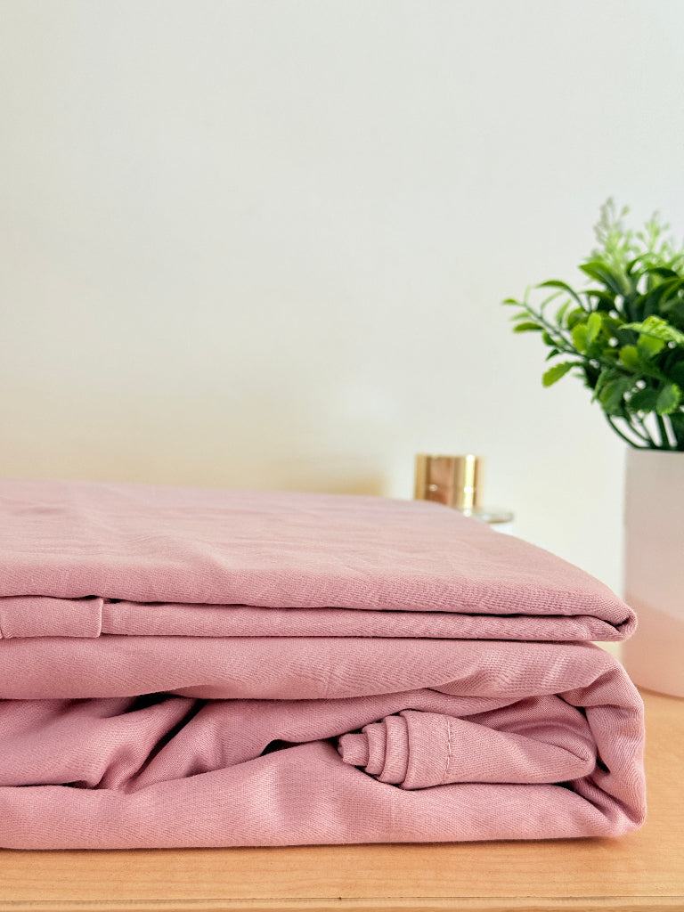 Love for Pink Solid Bedsheet