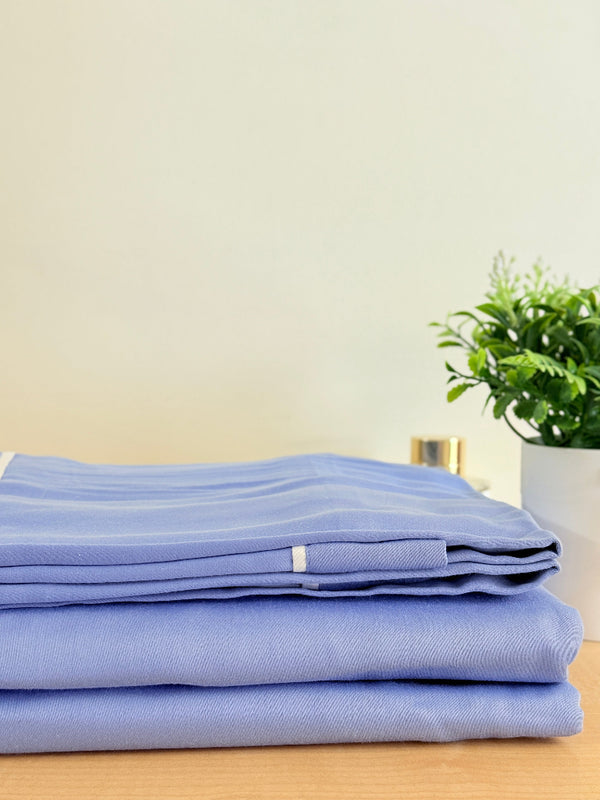 Cornflower Blue Solid Bedsheet