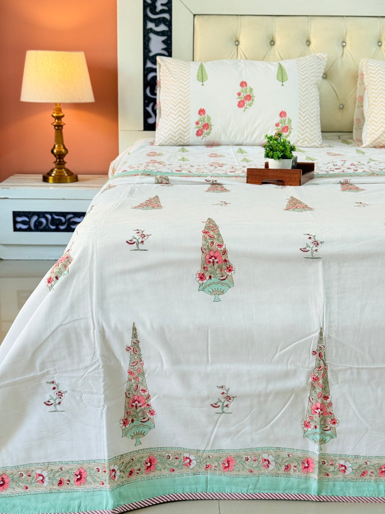 Saanjh Bloom - Hand Blocked Dohar