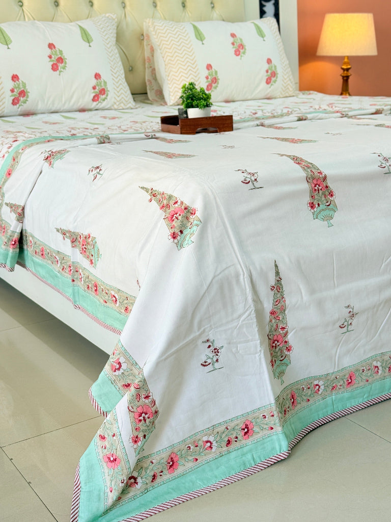 Saanjh Bloom - Hand Blocked Dohar