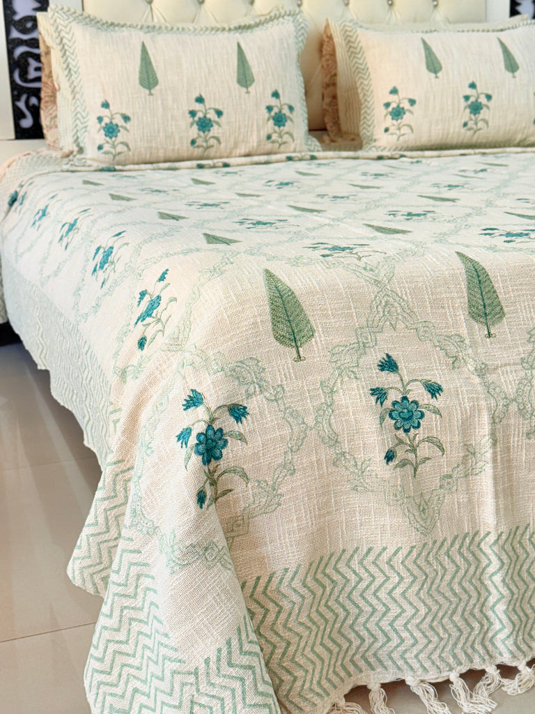 Heritage Loom - Hand Blocked South Cotton Weave Bedcover
