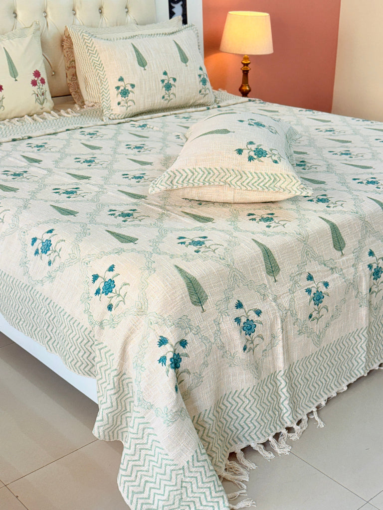 Heritage Loom - Hand Blocked South Cotton Weave Bedcover