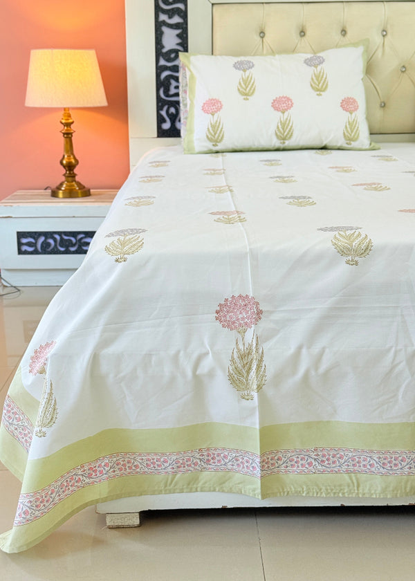 Floral Tapestry Hand Blocked Sheet