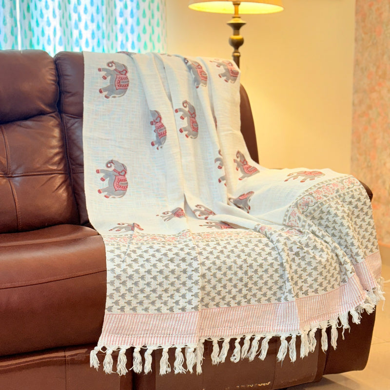 Royal Feel - Hand Blocked Throw