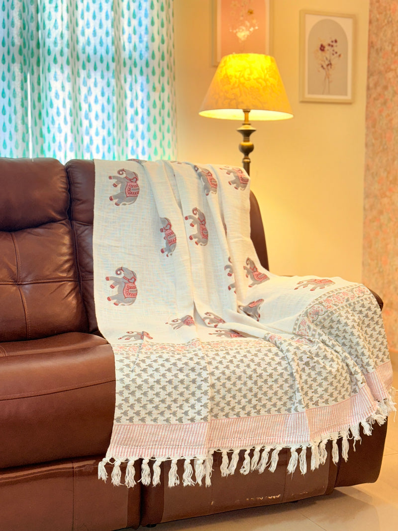 Royal Feel - Hand Blocked Throw