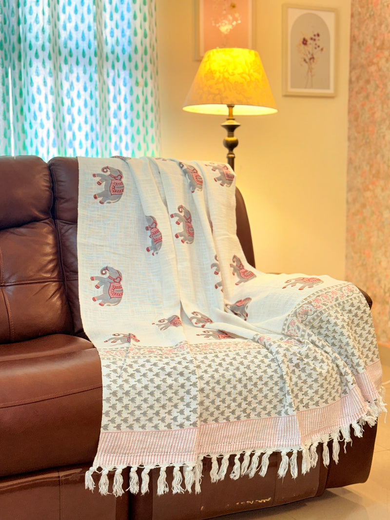 Royal Feel - Hand Blocked Throw