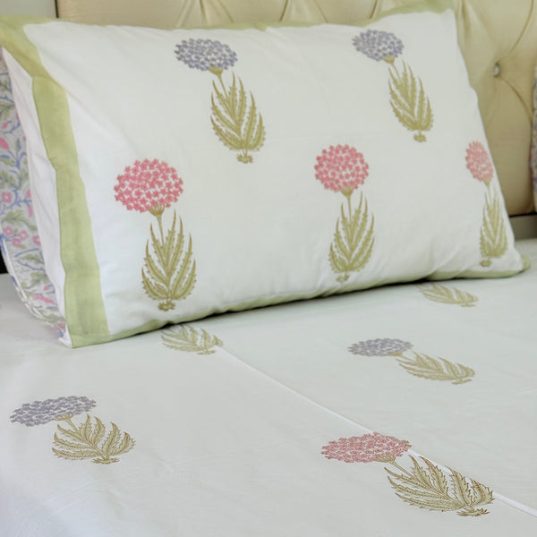 Floral Tapestry Hand Blocked Sheet