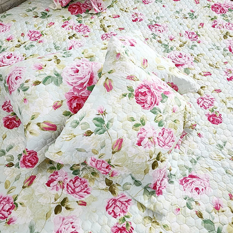 Love for Roses - Quilted Bedcover