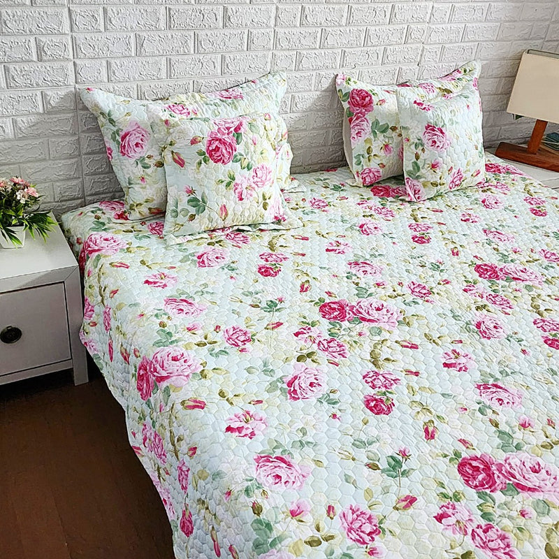 Love for Roses - Quilted Bedcover