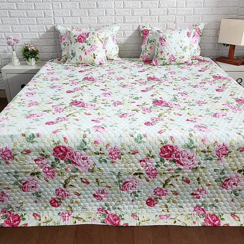 Love for Roses - Quilted Bedcover
