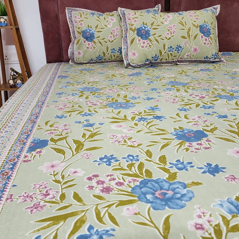 Floral Love Cotton Bedsheet