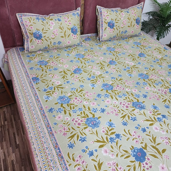 Floral Love Cotton Bedsheet