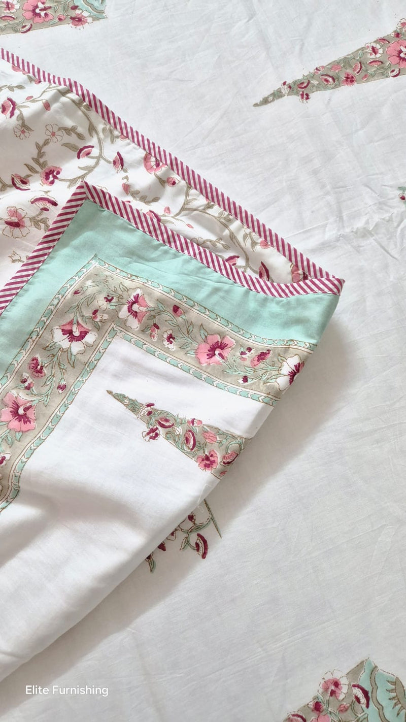 Saanjh Bloom - Hand Blocked Dohar