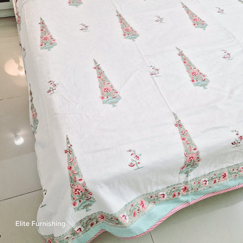 Saanjh Bloom - Hand Blocked Dohar