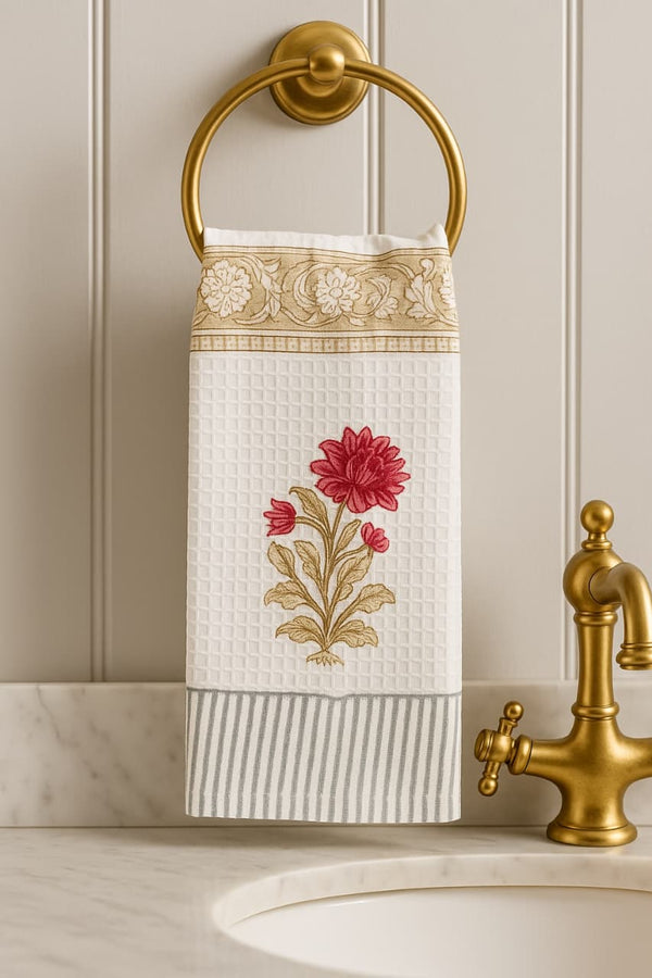Phool Ki Mehak Hand Blocked Hand Towel