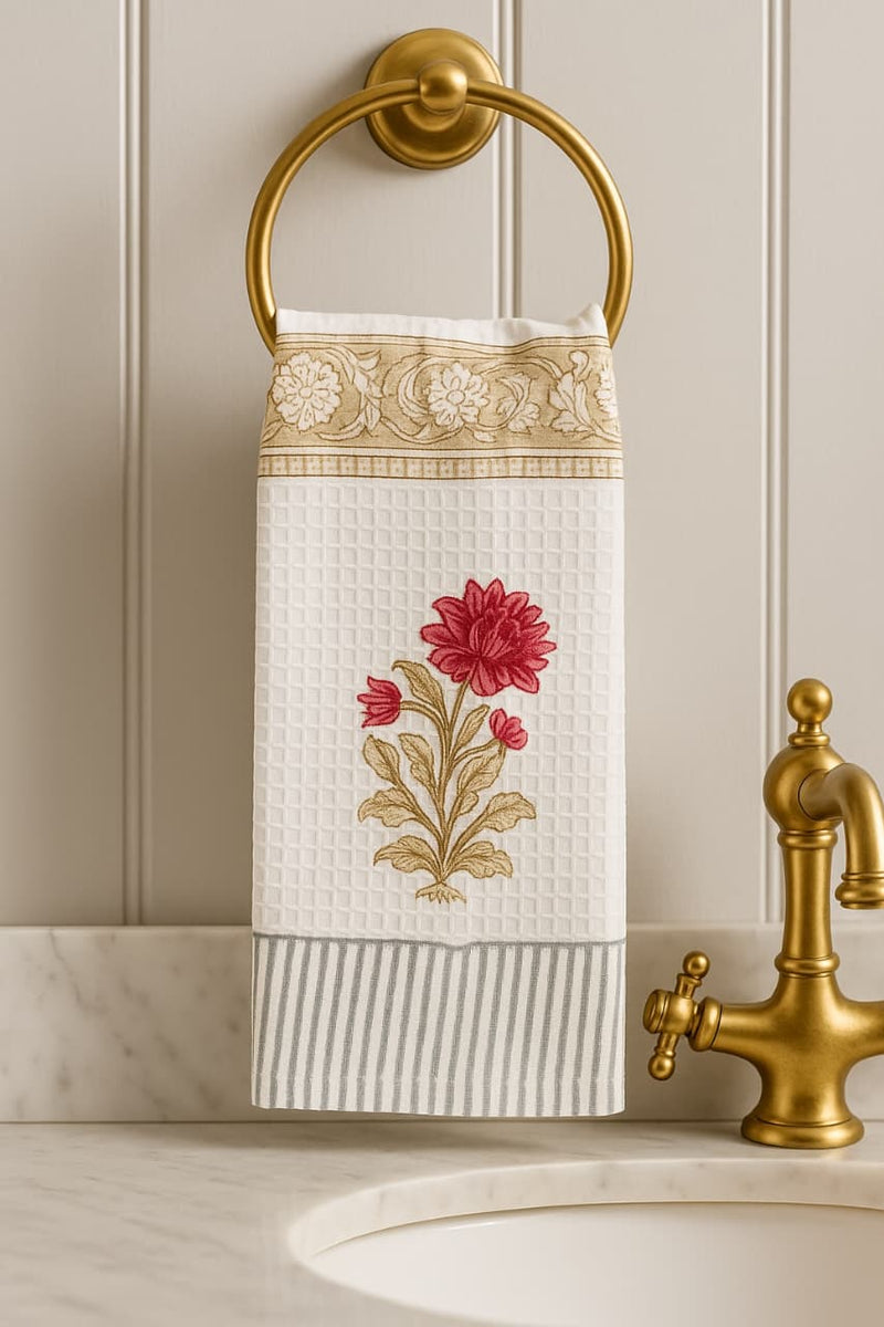 Phool Ki Mehak Hand Blocked Hand Towel