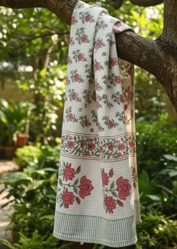 Florette Charm Hand Blocked Bath Towel