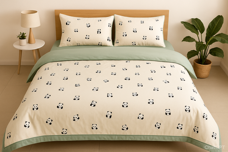Panda Love Double Comforter
