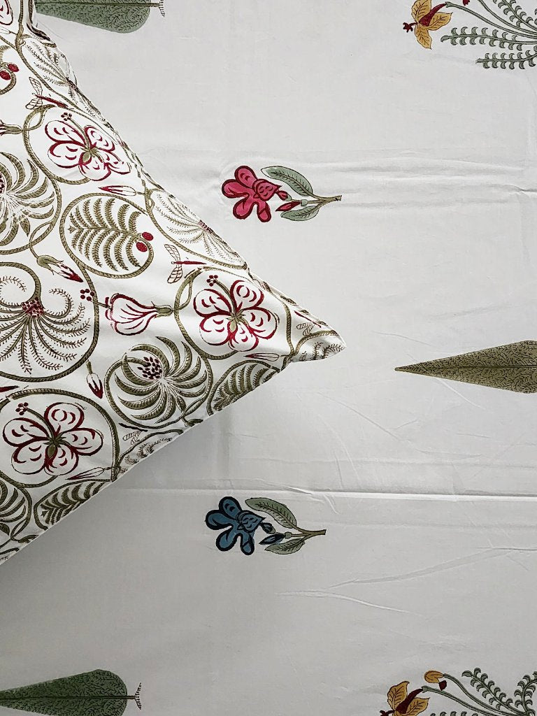 Flower Motifs - Jaipuri Block Print Sheet