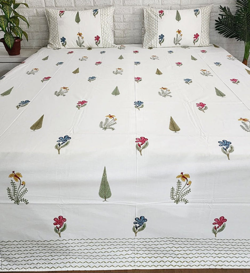 Flower Motifs - Jaipuri Block Print Sheet
