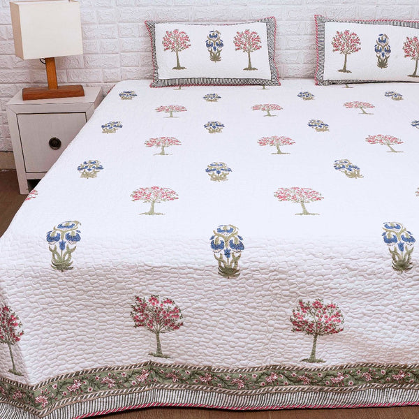 The Pleasing - Hand Blocked Quilted Bedcover