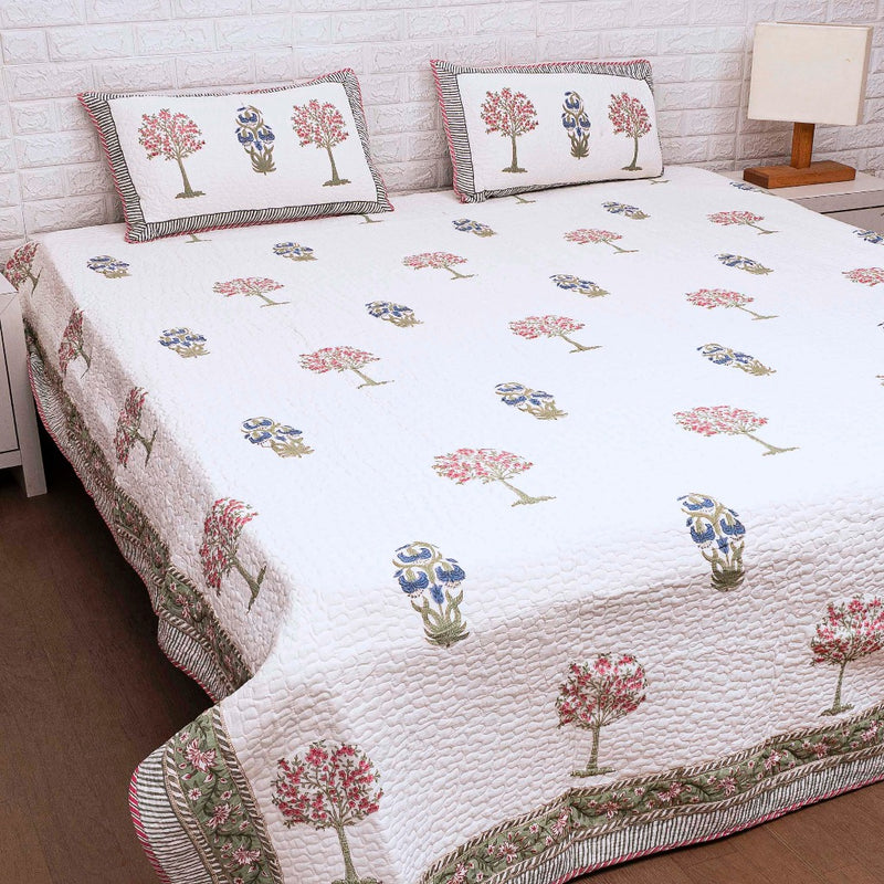 The Pleasing - Hand Blocked Quilted Bedcover
