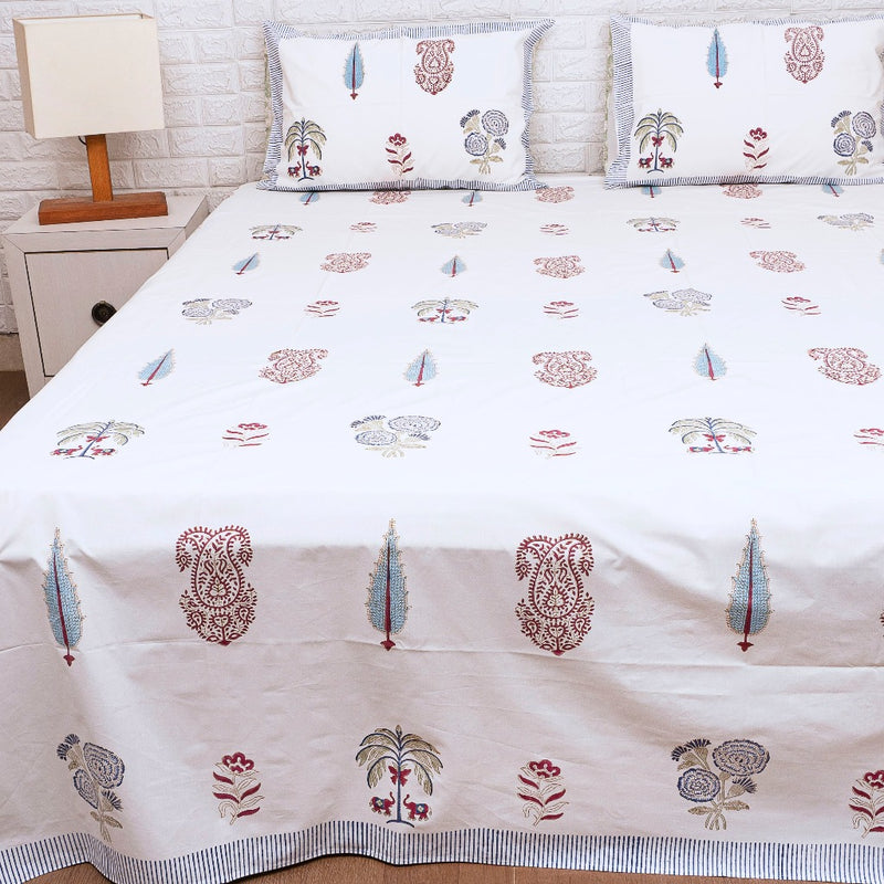 Paanch Buta Hand Blocked Sheet
