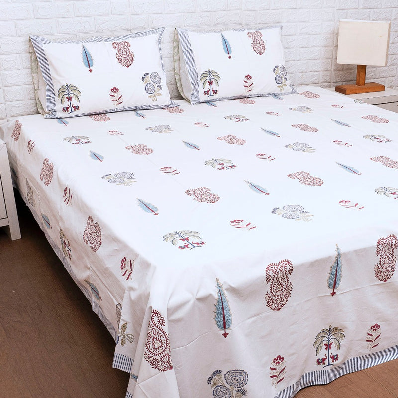 Paanch Buta Hand Blocked Sheet